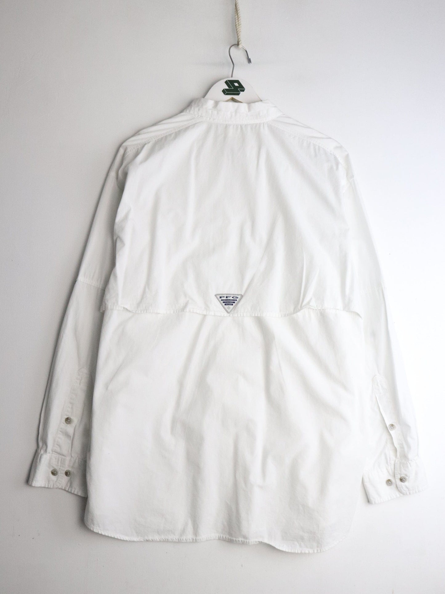 Columbia Shirt Mens Medium White PFG Fishing Button Up from propervintagecanada