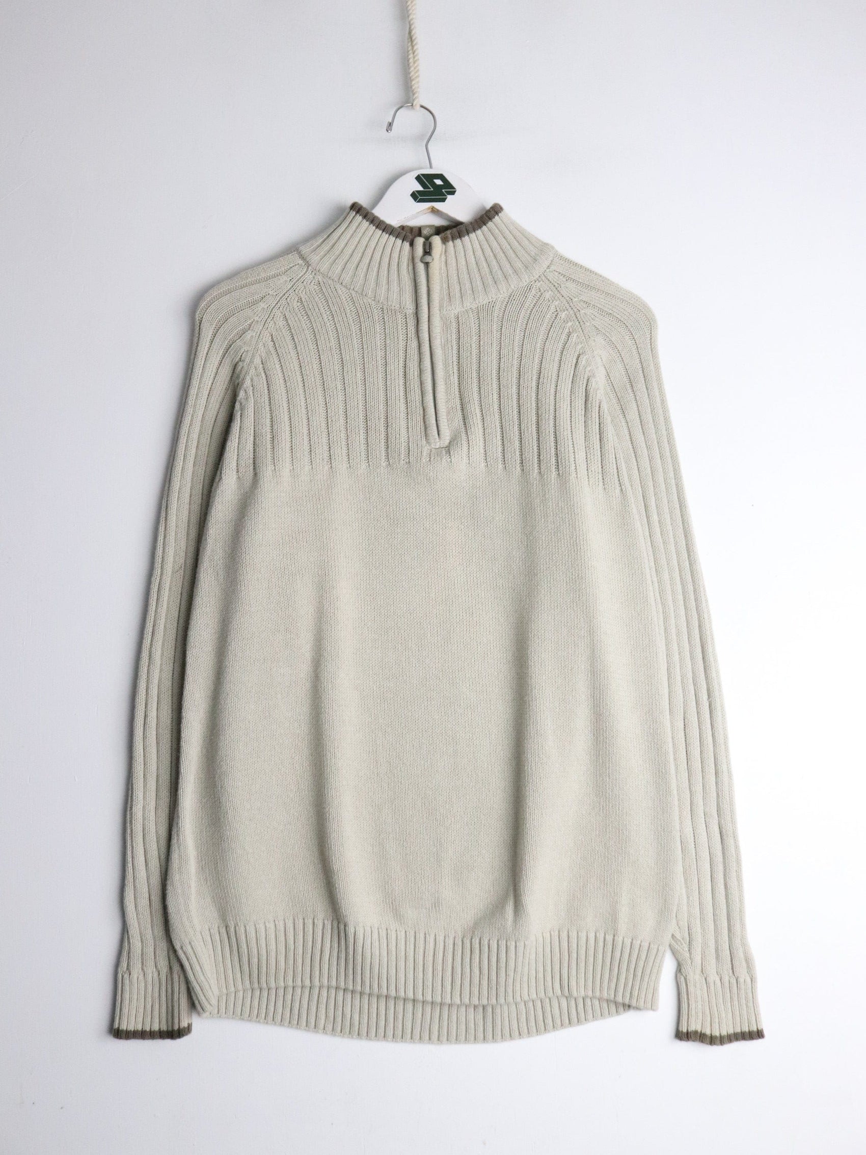 Columbia Sweater Mens Medium Beige Knit