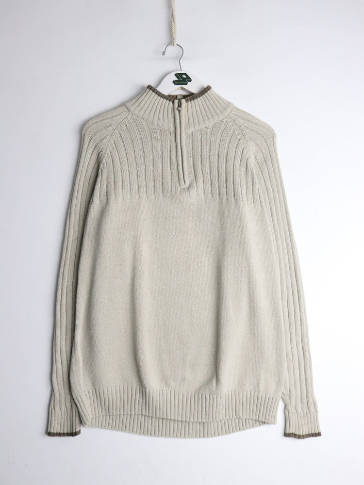 Columbia Sweater Mens Medium Beige Knit from propervintagecanada