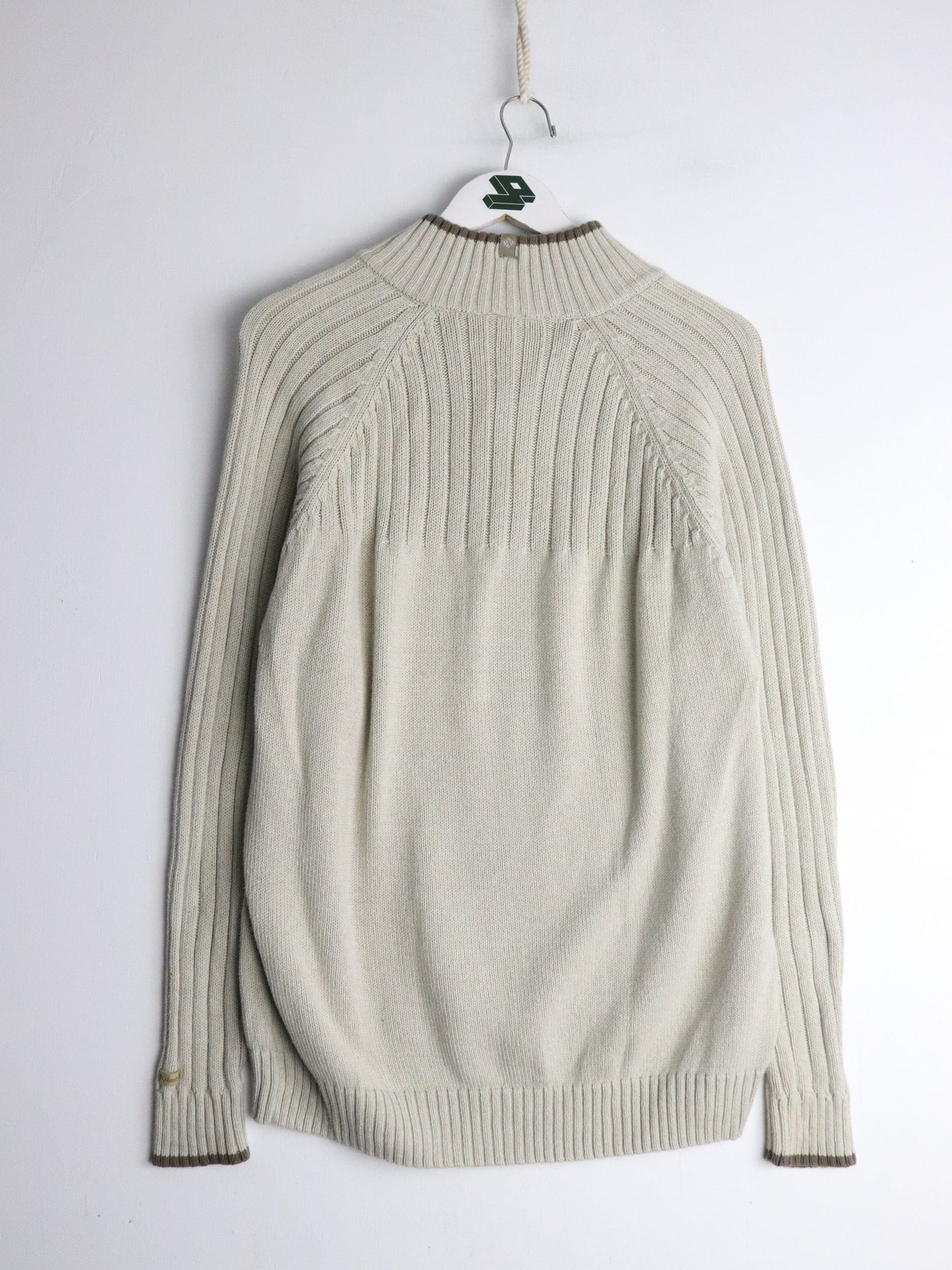 Columbia Sweater Mens Medium Beige Knit from propervintagecanada