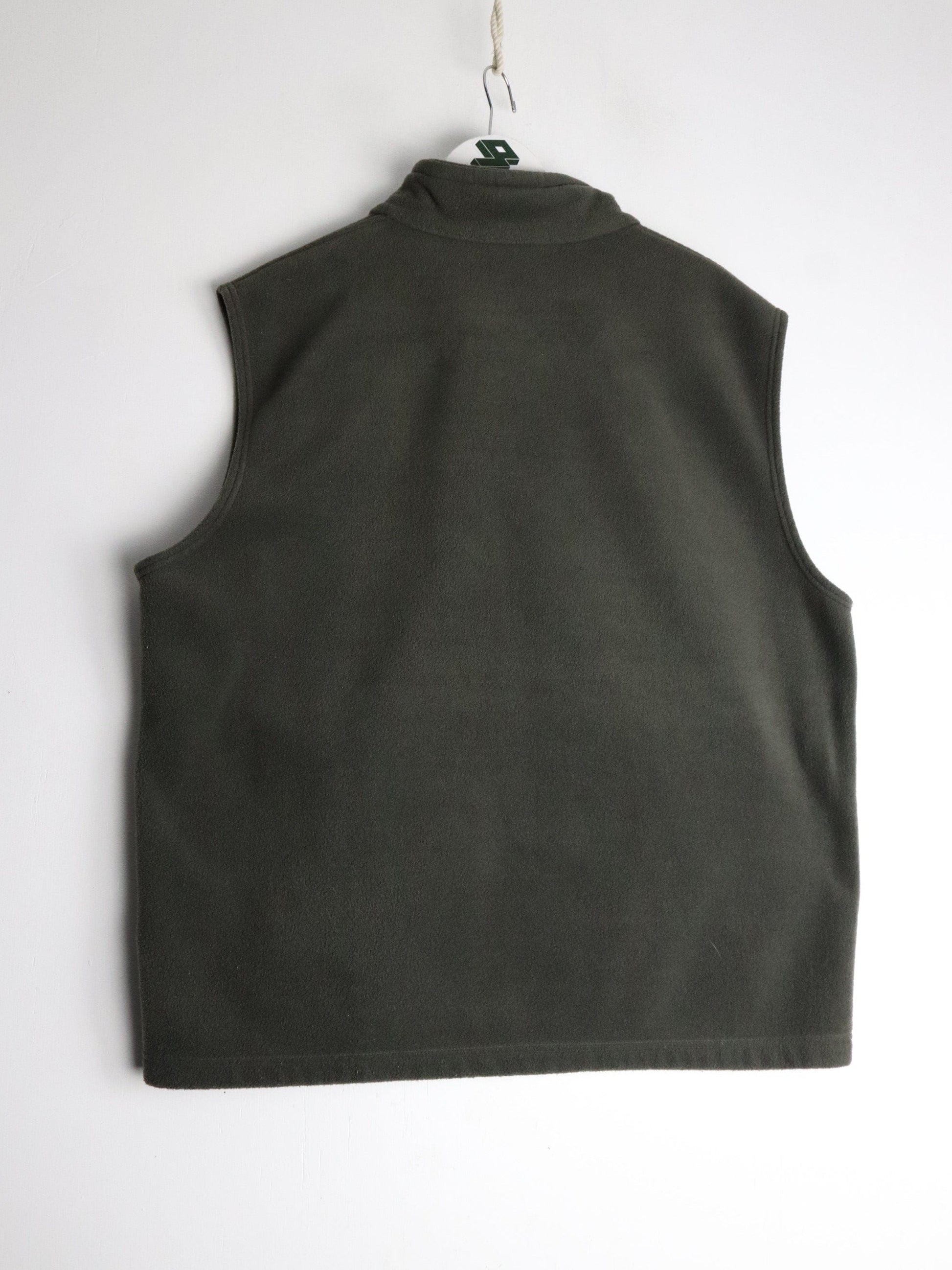 Columbia Sweater Mens XL Green Fleece Vest
