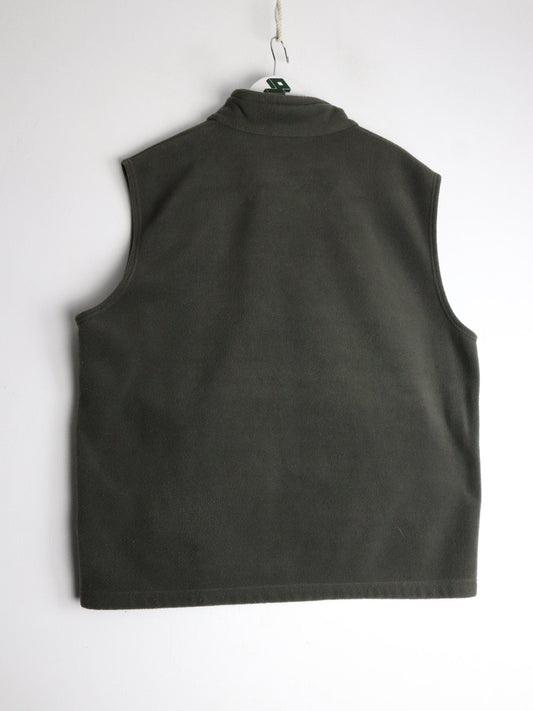 Columbia Sweater Mens XL Green Fleece Vest