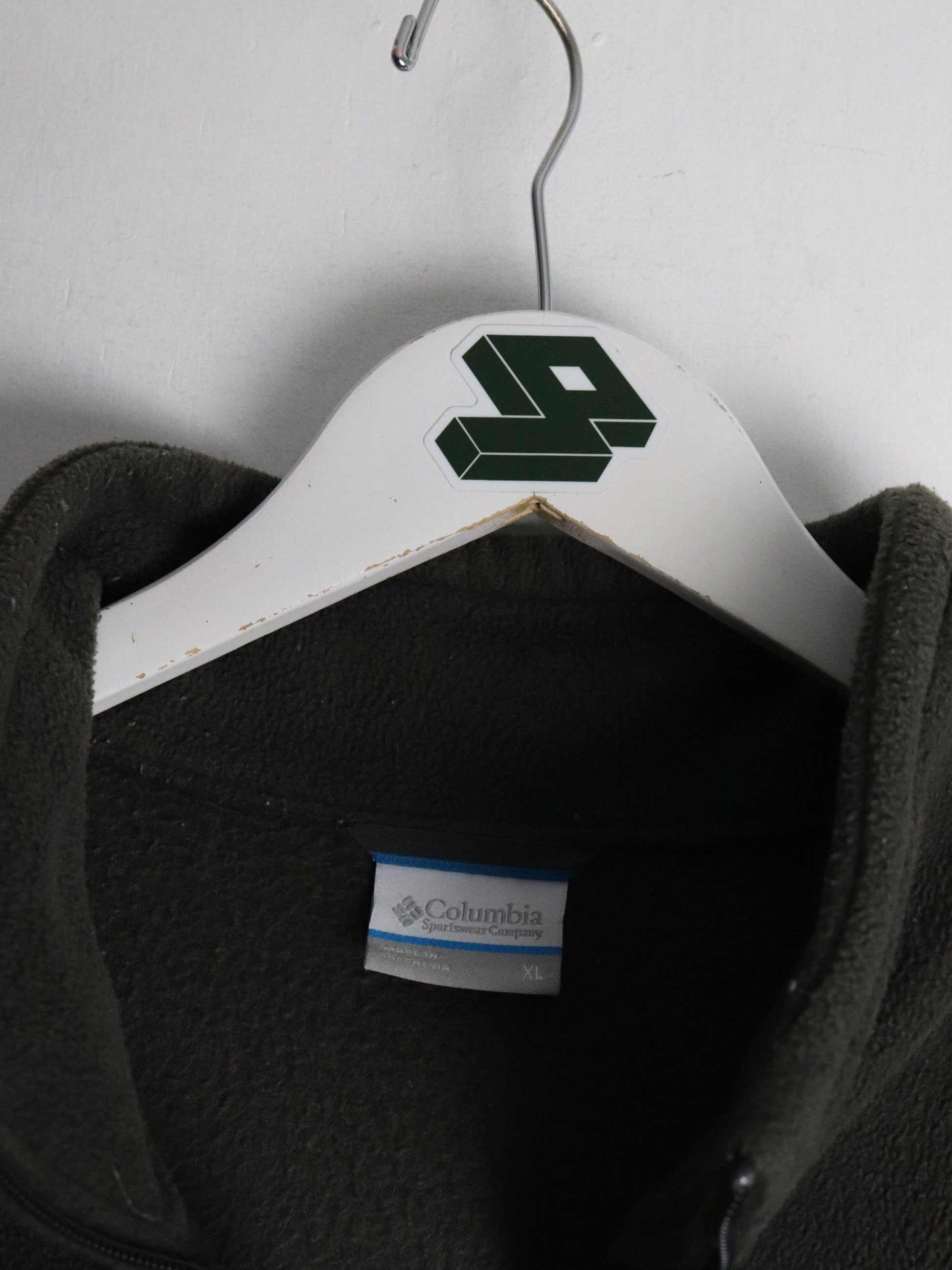 Columbia Sweater Mens XL Green Fleece Vest