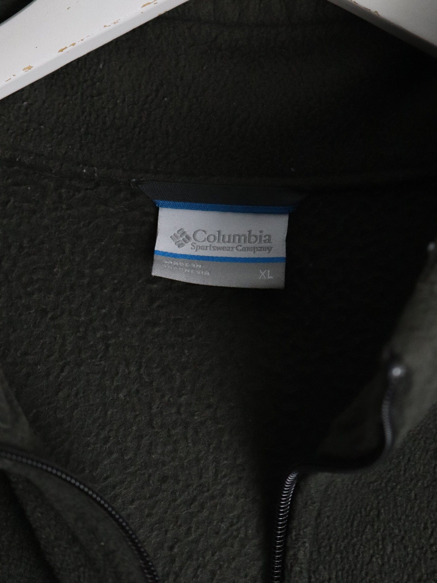 Columbia Sweater Mens XL Green Fleece Vest