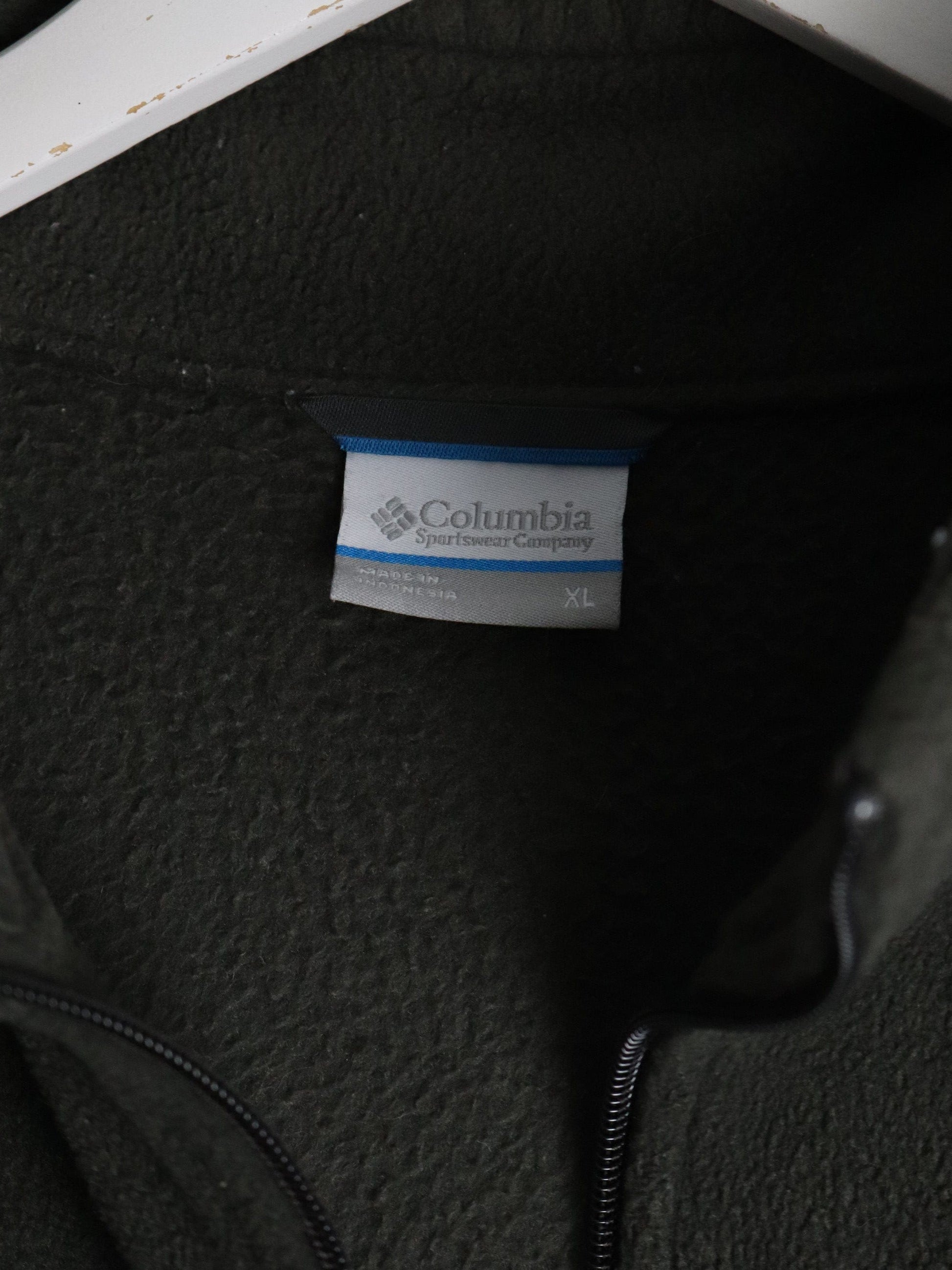 Columbia Sweater Mens XL Green Fleece Vest