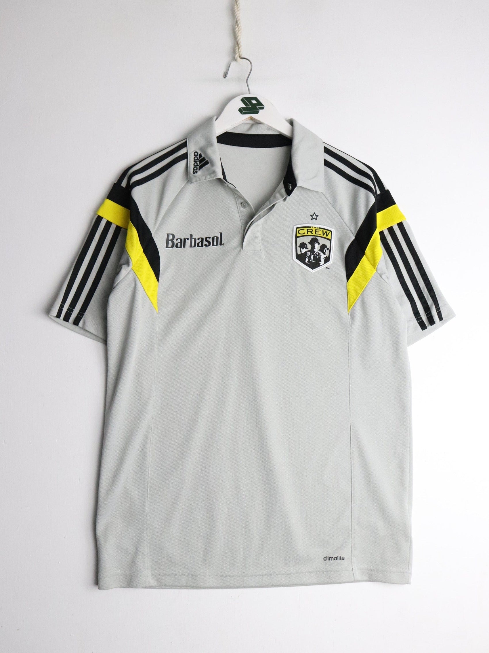 Columbus Crew Soccer Jersey Mens Medium Grey MLS Adidas