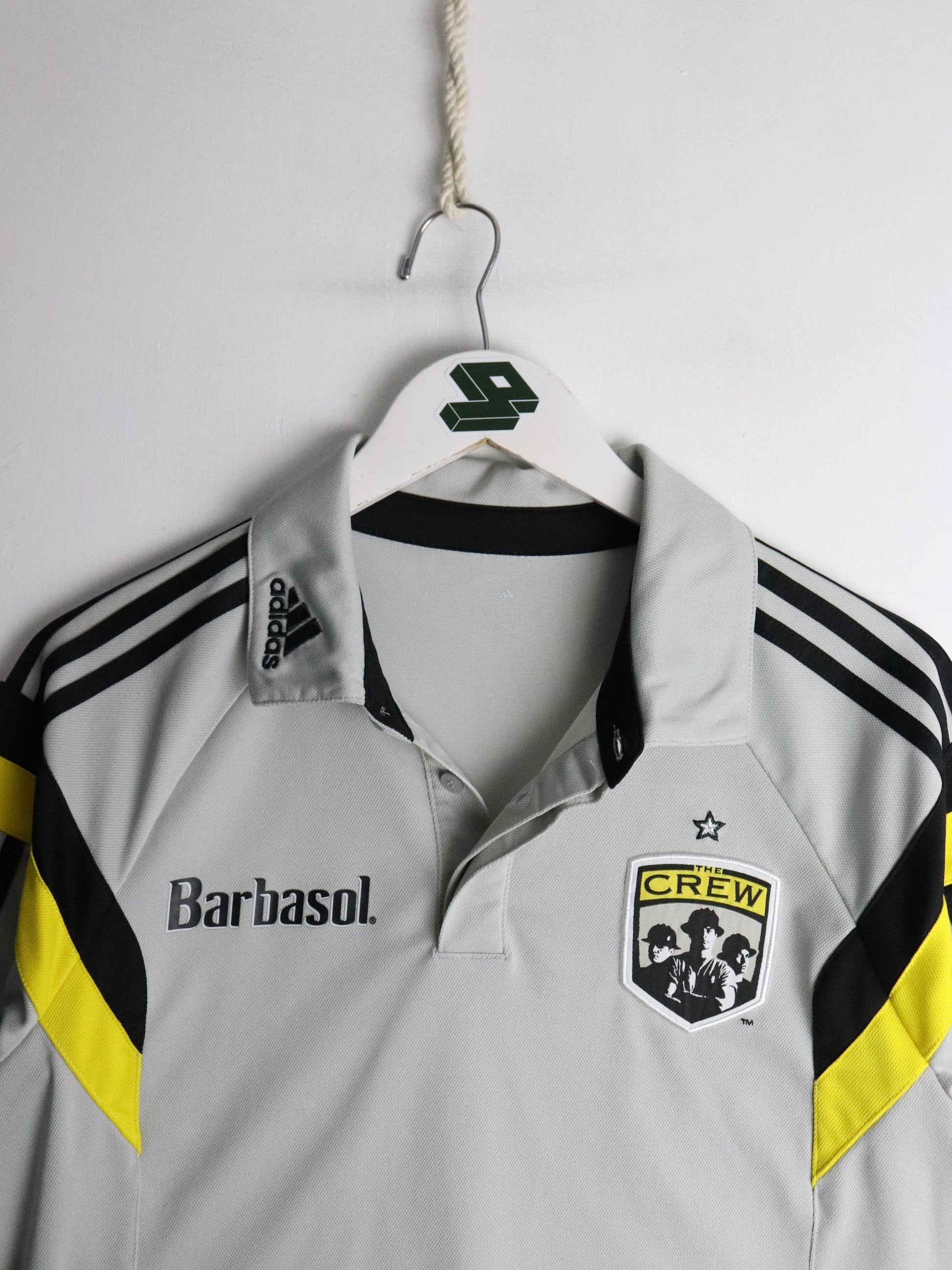 Columbus Crew Soccer Jersey Mens Medium Grey MLS Adidas from propervintagecanada