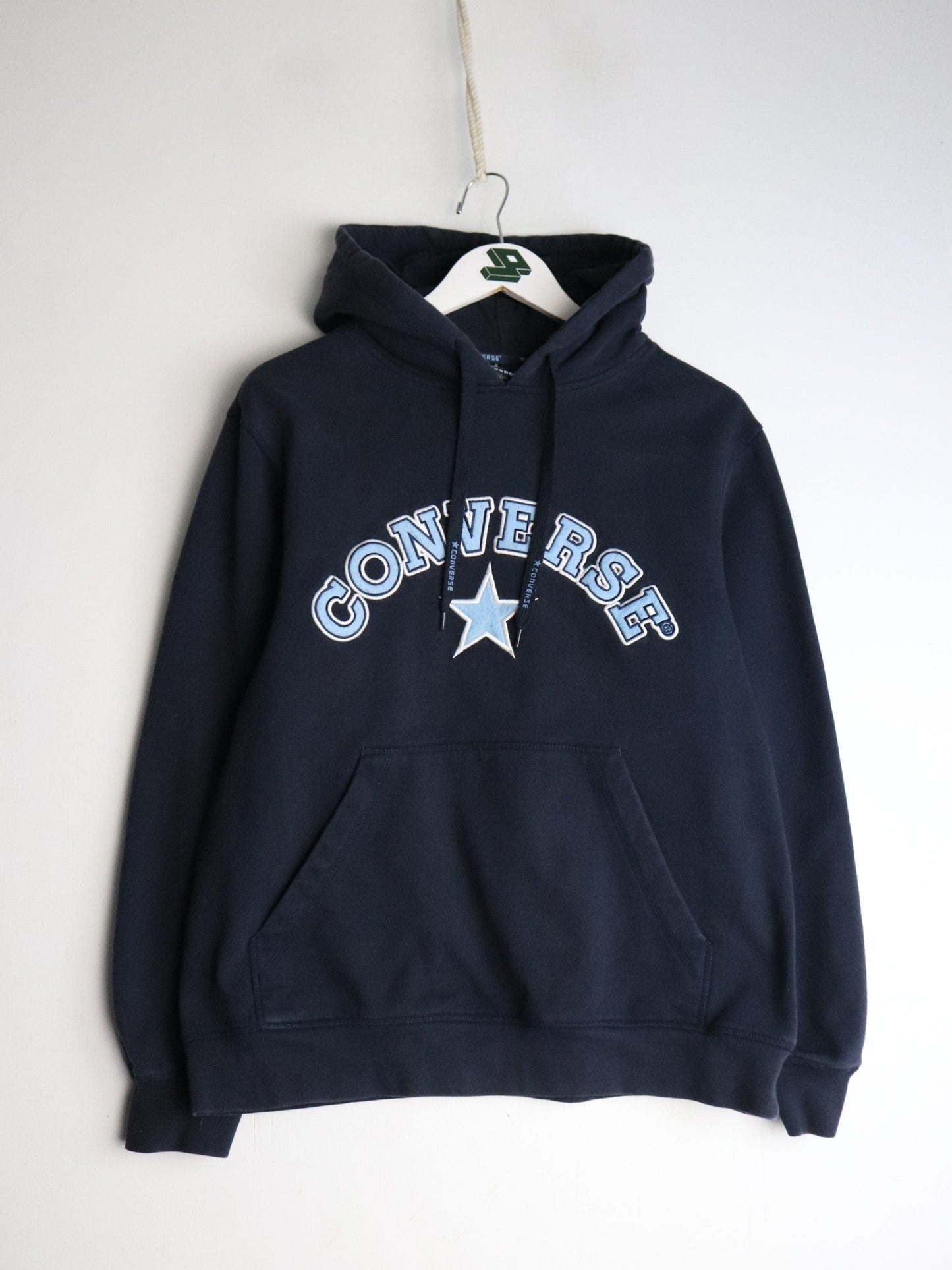 Converse Sweatshirt Mens Small Blue Hoodie from propervintagecanada