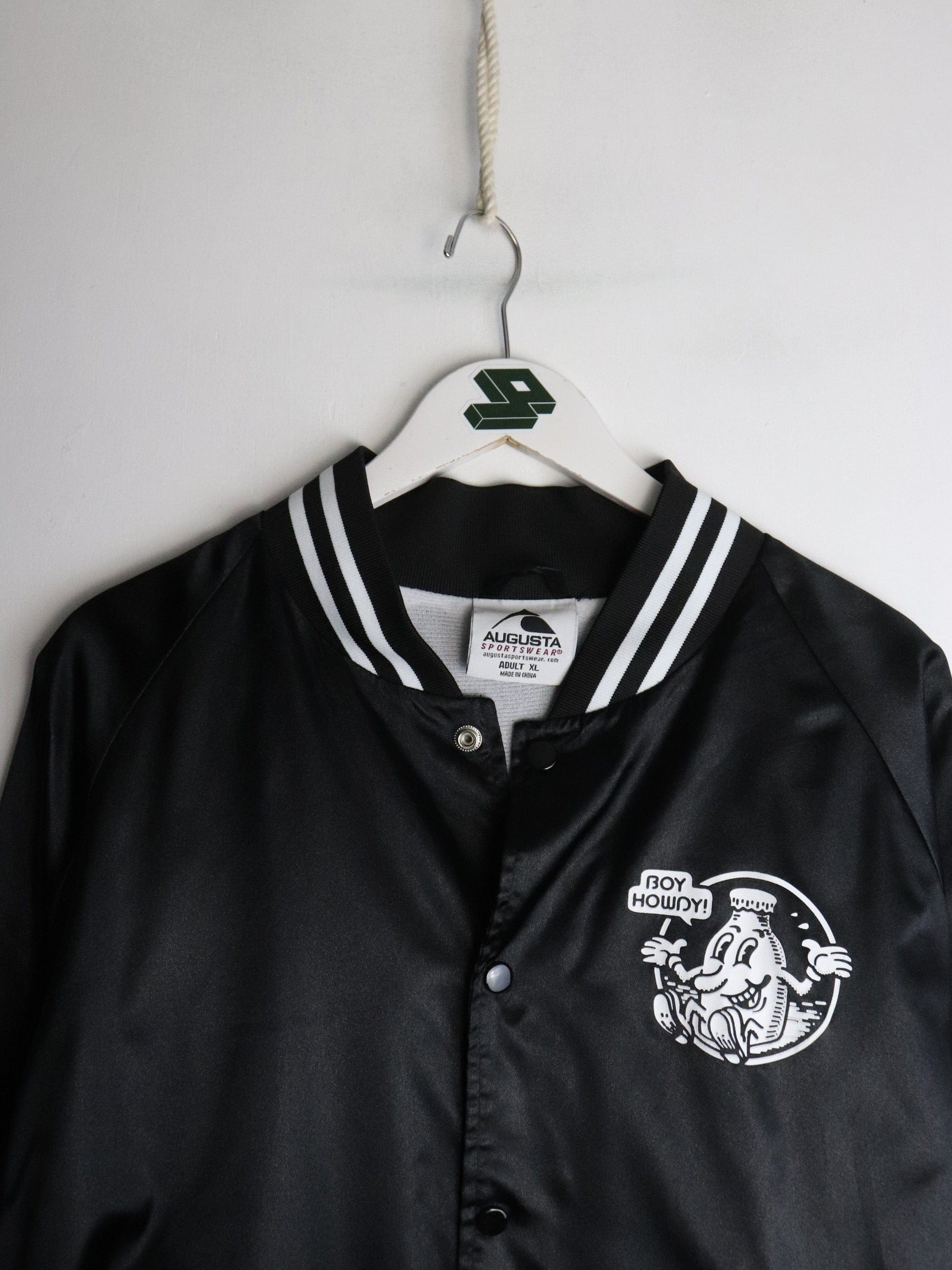 Creem Magazine Jacket Mens XL Black Satin from propervintagecanada