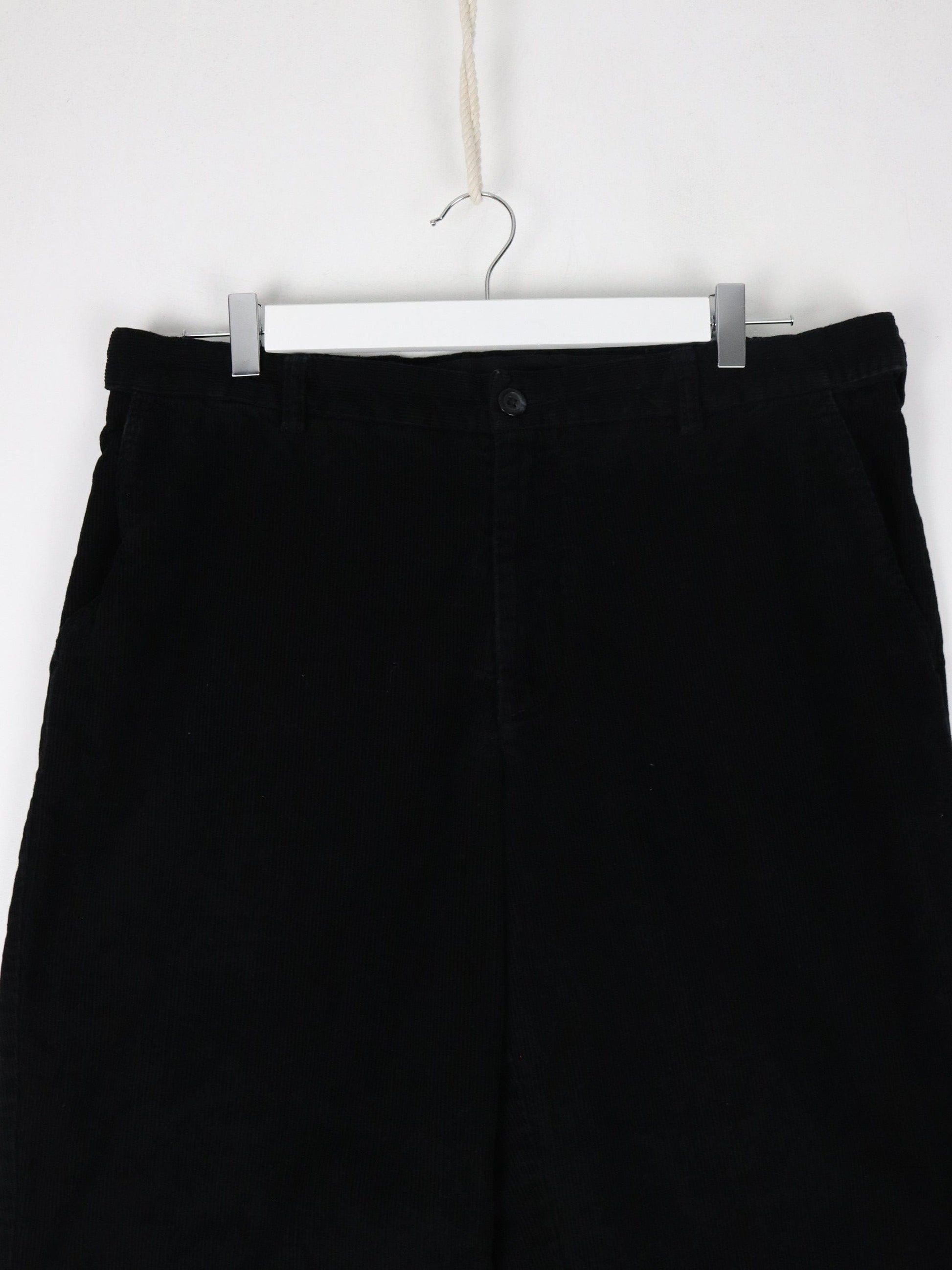 Croft & Barrow Pants Fits Mens 36 x 27 Black Corduroy Trousers