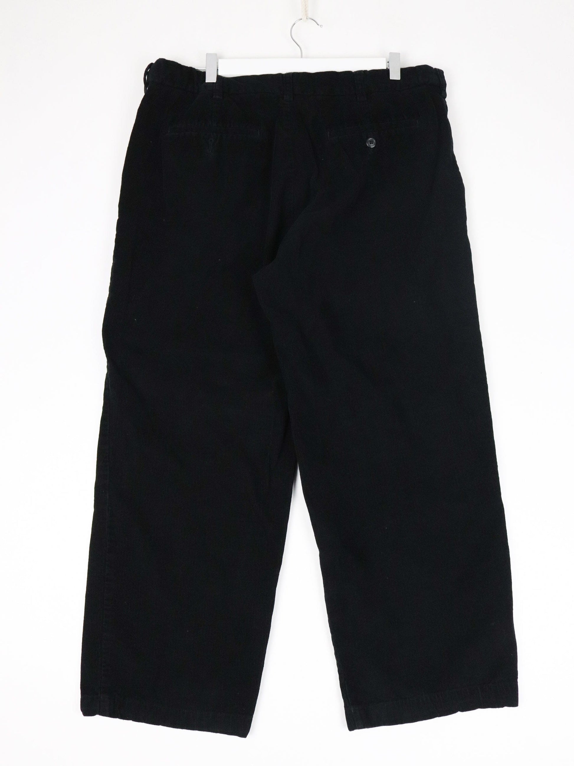 Croft & Barrow Pants Fits Mens 36 x 27 Black Corduroy Trousers