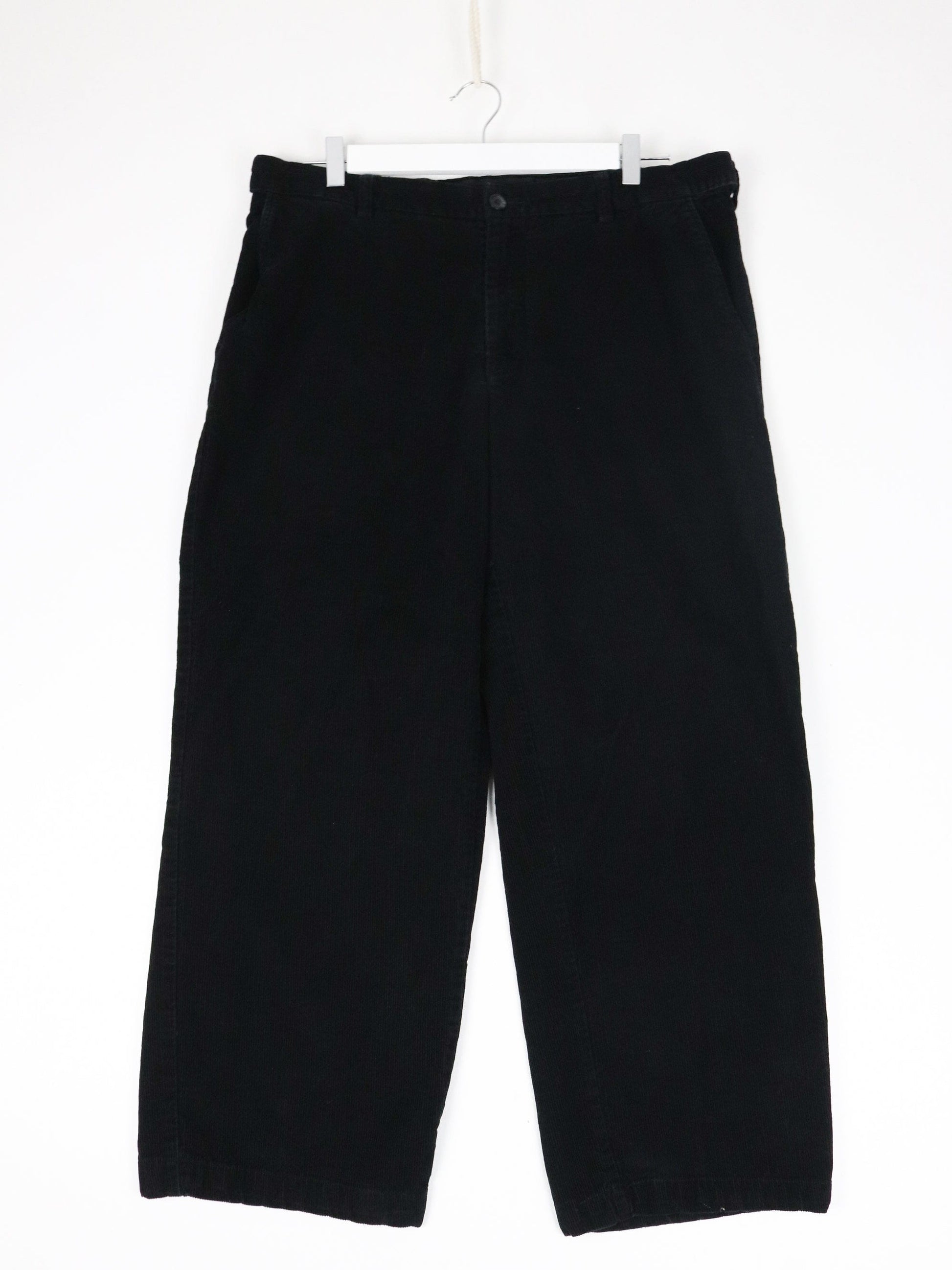 Croft & Barrow Pants Fits Mens 36 x 27 Black Corduroy Trousers