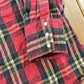 Vintage 1990s Ely Cattleman Plaid Flannel Snaps Button Up Shirt Men's L