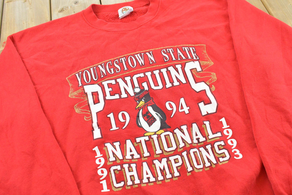 Vintage 1994 University of Youngstown State Penguins Collegiate Starter Crewneck Men's L
