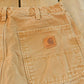 Vintage 2000s Carhartt Flannel Lined Canvas Work Pants Men's 31 x 30