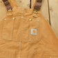 Vintage 1990s Carhartt Double Knee Canvas Bib Overalls Men's 46 x 31
