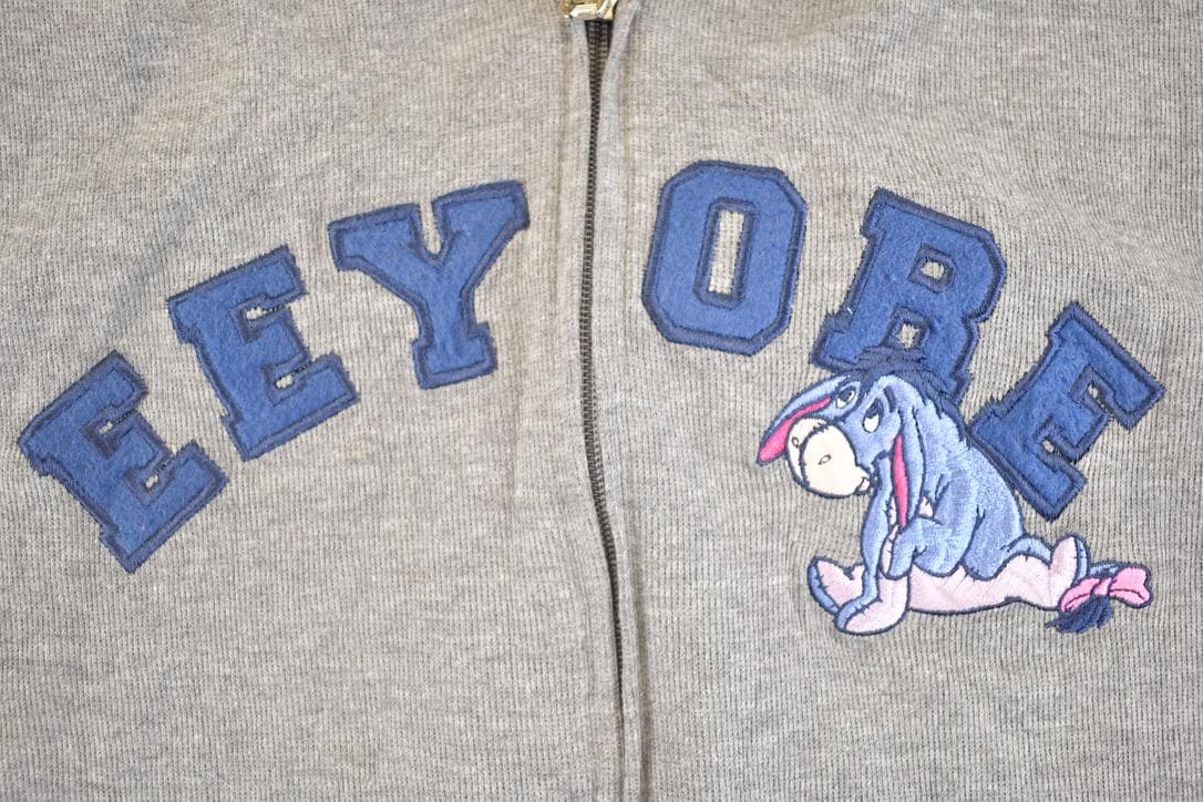 Vintage 1990s Winnie The Pooh Eeyore Full Zip Disney Sweatshirt Men's S