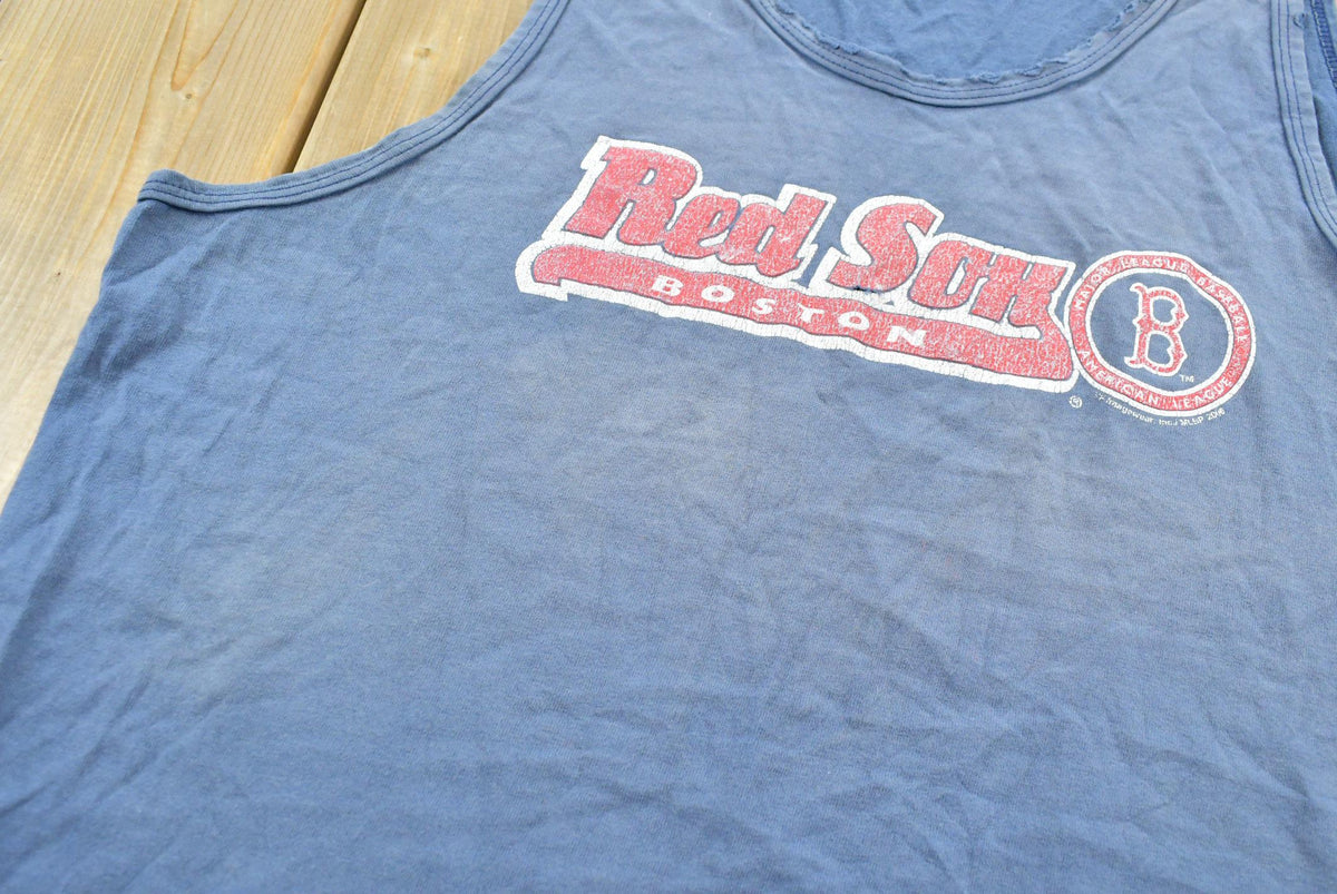 Vintage 2006 Distressed Boston Red Sox MLB Baseball Tank Top T-Shirt Men's L