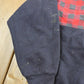 Vintage 1990s University Place NY Quarter Button Plaid Crewneck Sweatshirt S