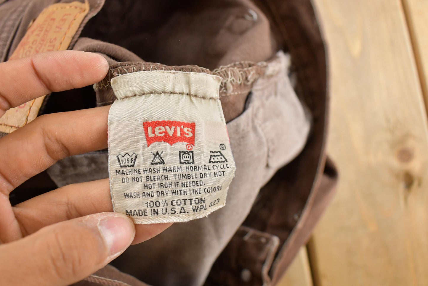 Vintage 1990s Levi's 501 Original Fit Brown Denim Jeans Men's 28 x 31