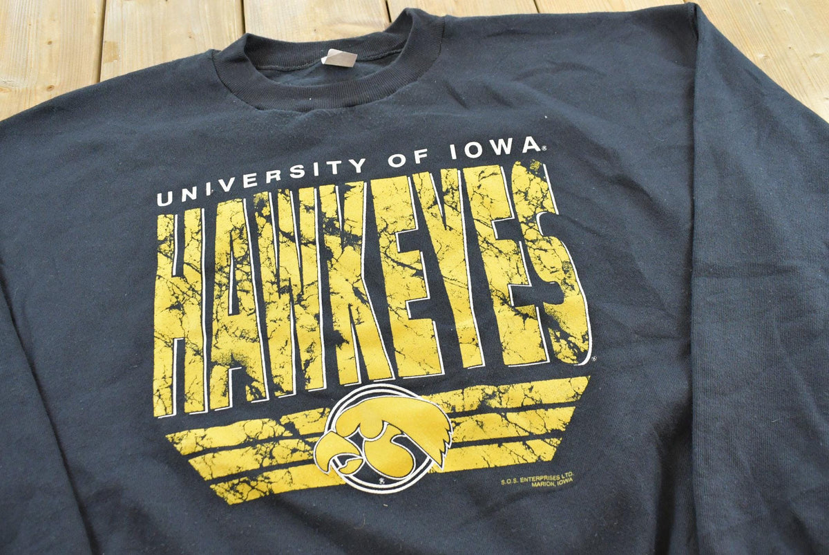 Vintage 1990s University of Iowa Hawkeyes Collegiate Crewneck Sweatshirt Men's XL