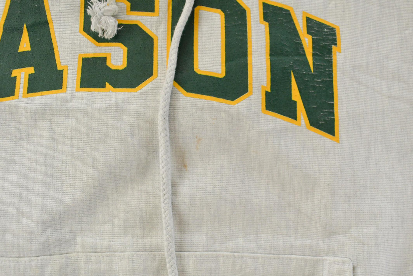 Vintage 1990s George Mason University Champion Reverse Weave Hoodie Sweatshirt Mens L