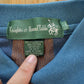 Vintage 1990s Knights Of Round Table Striped Embroidered Long Sleeve Polo Shirt Men's L