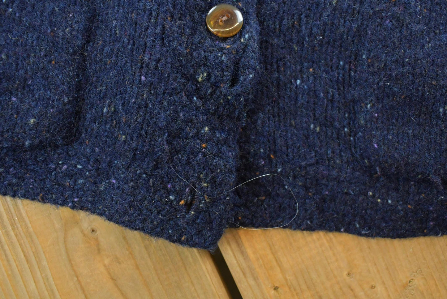 Vintage 1990s Lands End Knit Cardigan Sweater Womens L