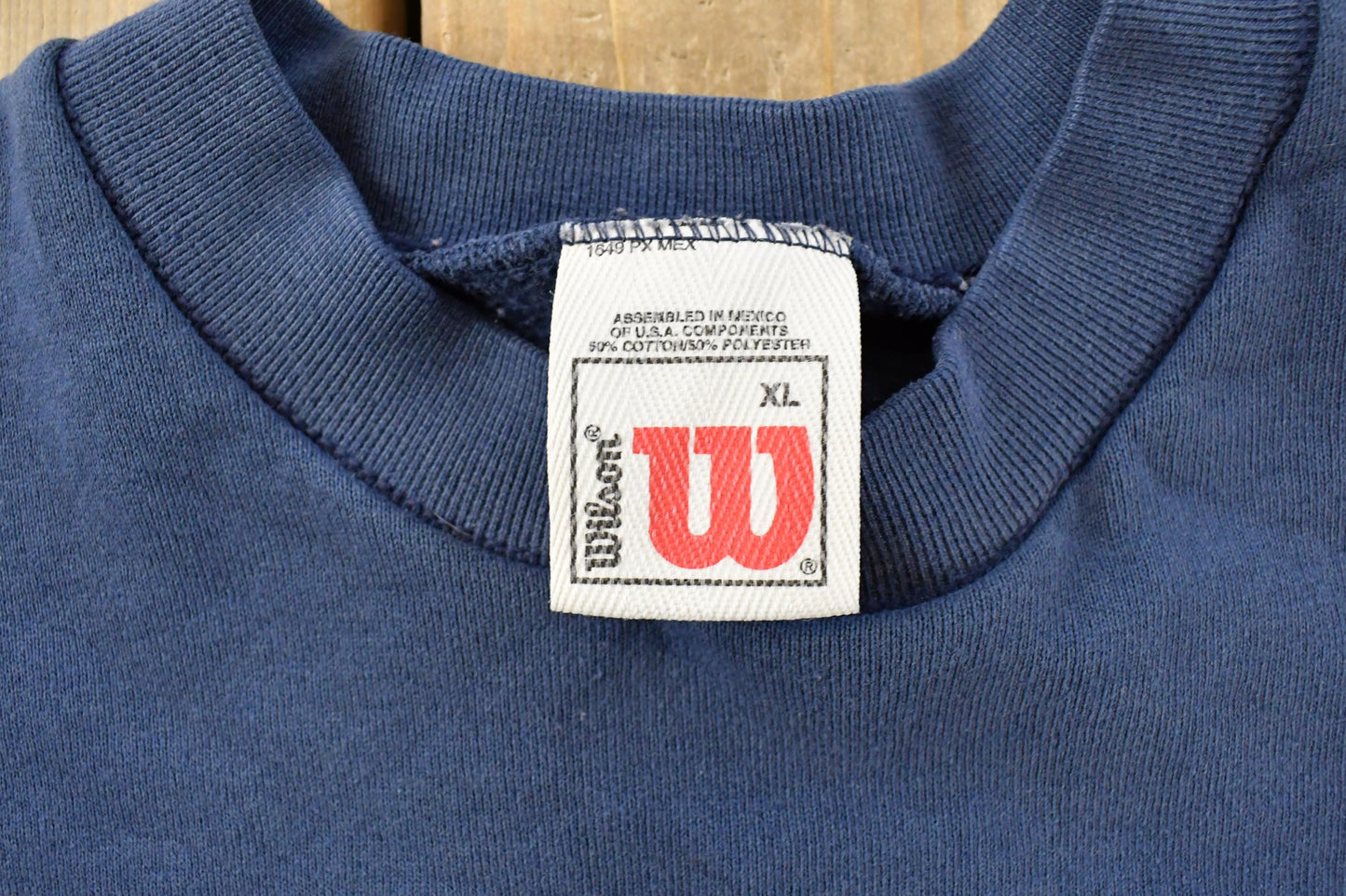 Vintage 1990s Wilson Streetwear Blank Crewneck Sweatshirt Sun Faded Men's XL