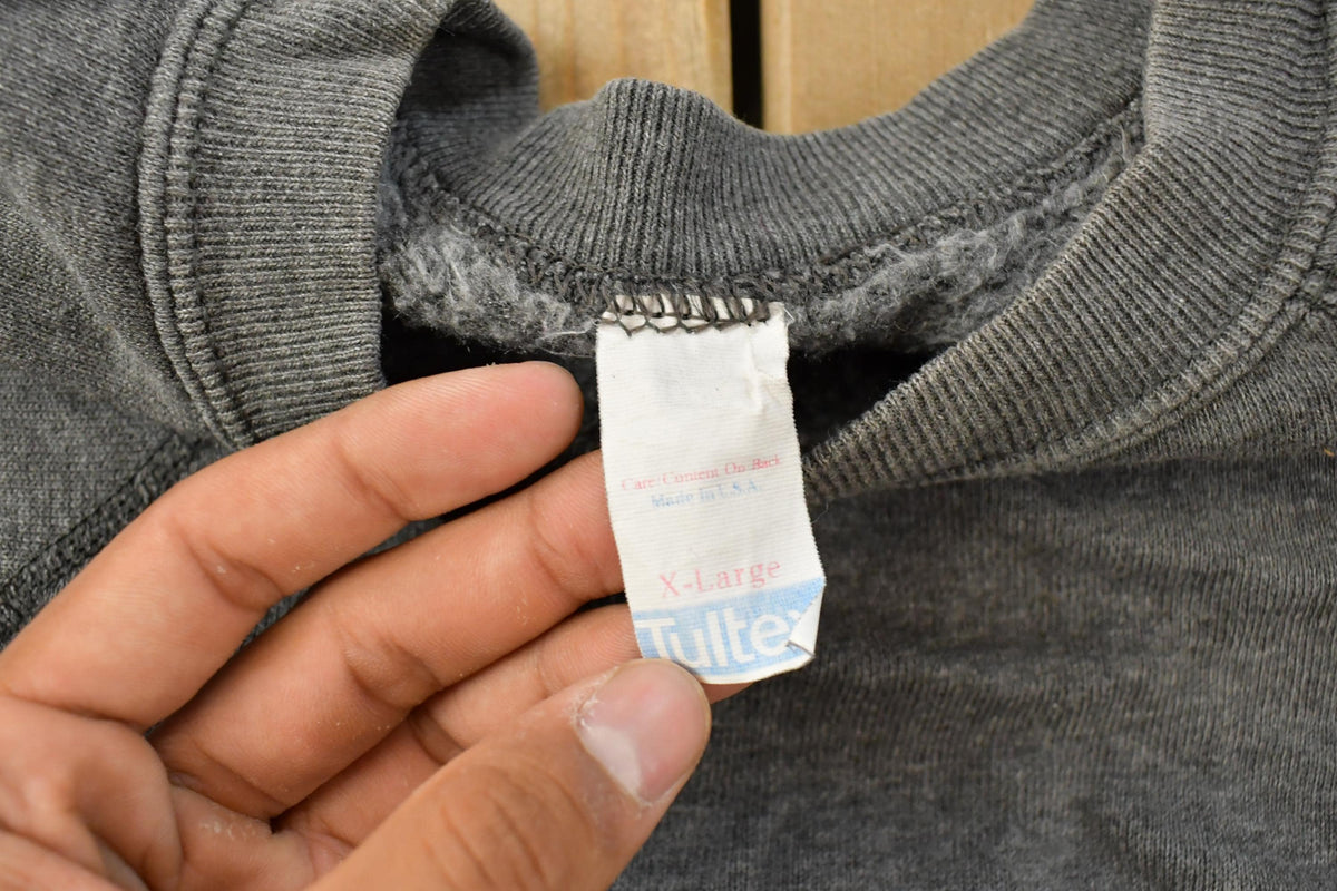 Vintage 1980s Tultex Raglan Crewneck Sweatshirt Men's XL