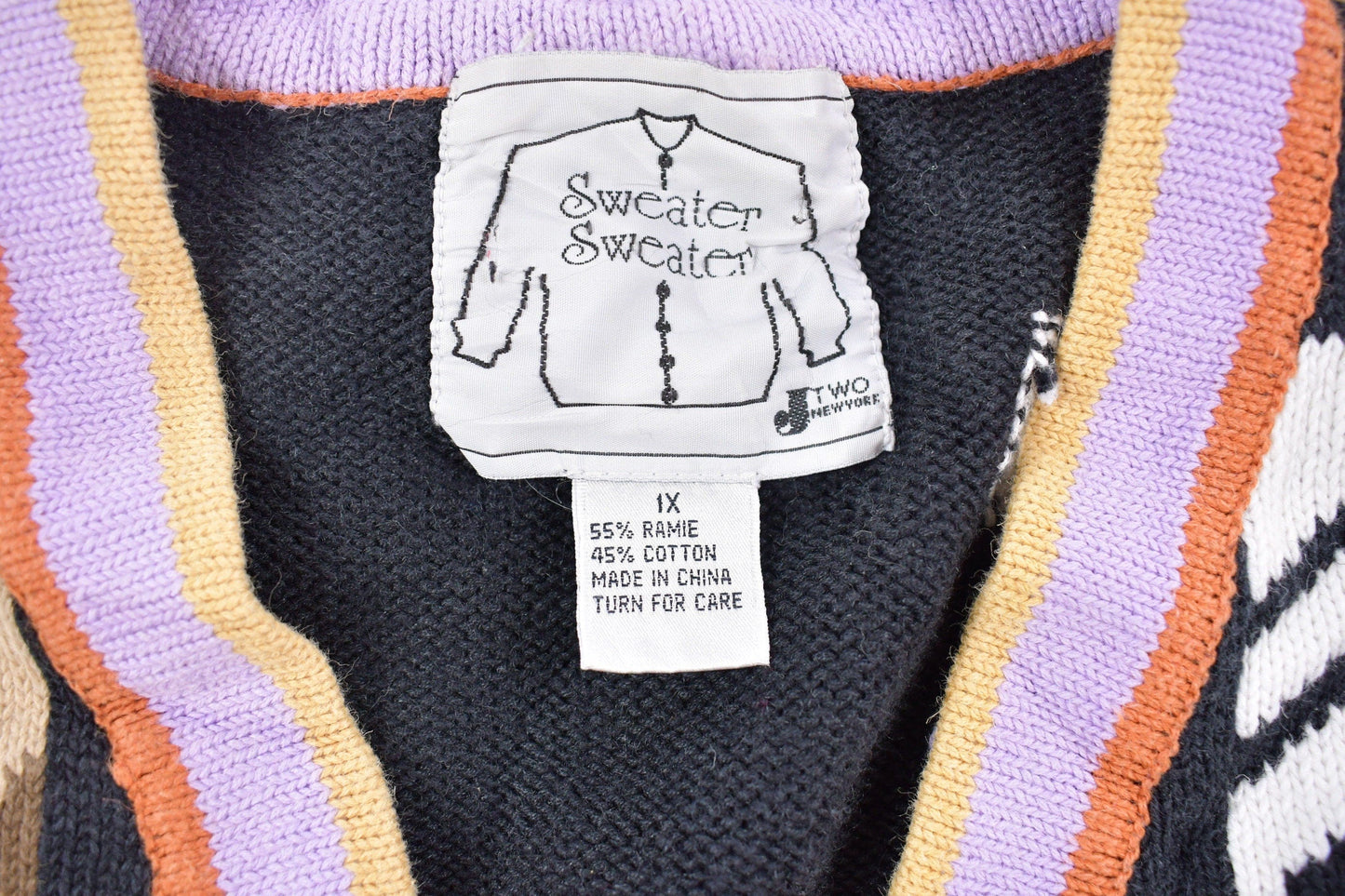 Vintage 1990s Multi Animal Print Cardigan Sweater Men's XL