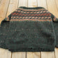 Vintage 1990s Canaan Mountain Mohair Wool Knit Sweater Men's Medium / Vintage 90s Crewneck / Abstract Pattern Sweater / Pullover Sweatshirt