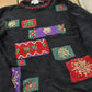 Vintage 1990s Highgate LTD Christmas Knitted Embroidered Crewneck Sweater Men's M