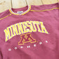 Vintage 1990s Lee Sport University of Minnesota Golden Gophers Crewneck Sweatshirt Men's XL
