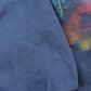 Vintage 1990s Water Wheel Forest All Over Print Quarter Button Sweater Men's XL