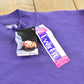 Vintage 1990s Deadstock Hanes Her Way Blank Purple Crewneck Sleep Sweatshirt Women's M Long