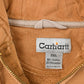 Vintage 1990s Carhartt Full Zip Thermal Lined Hoodie Sweatshirt Men's 2XL