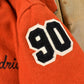 Vintage 1980s Rockville Poms Wool Letterman Varsity Jacket Men's S