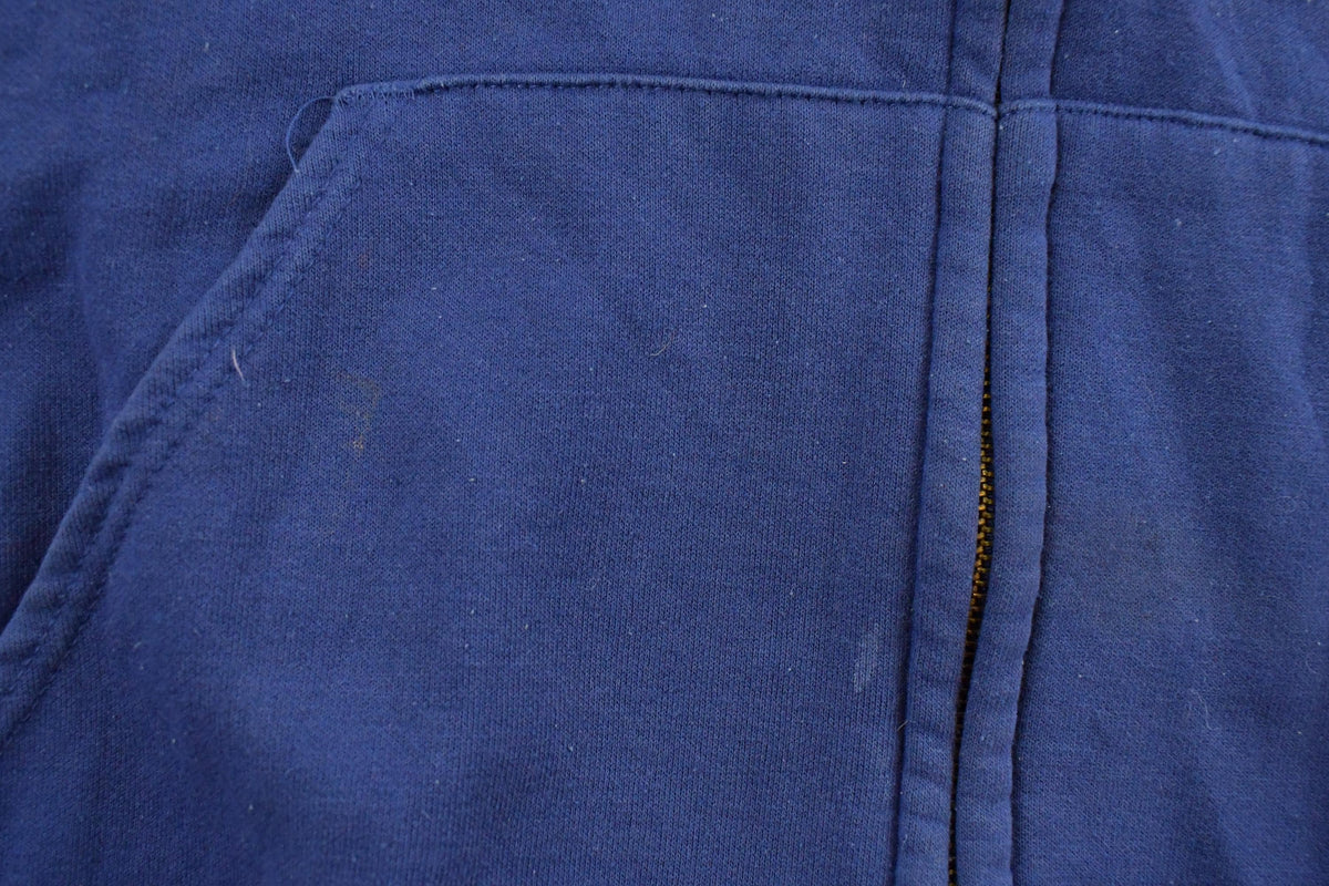 Vintage 1990s Carhartt Full Zip Hoodie Men's XL / Sun Faded / 90s Workwear / Zip Up Sweatshirt