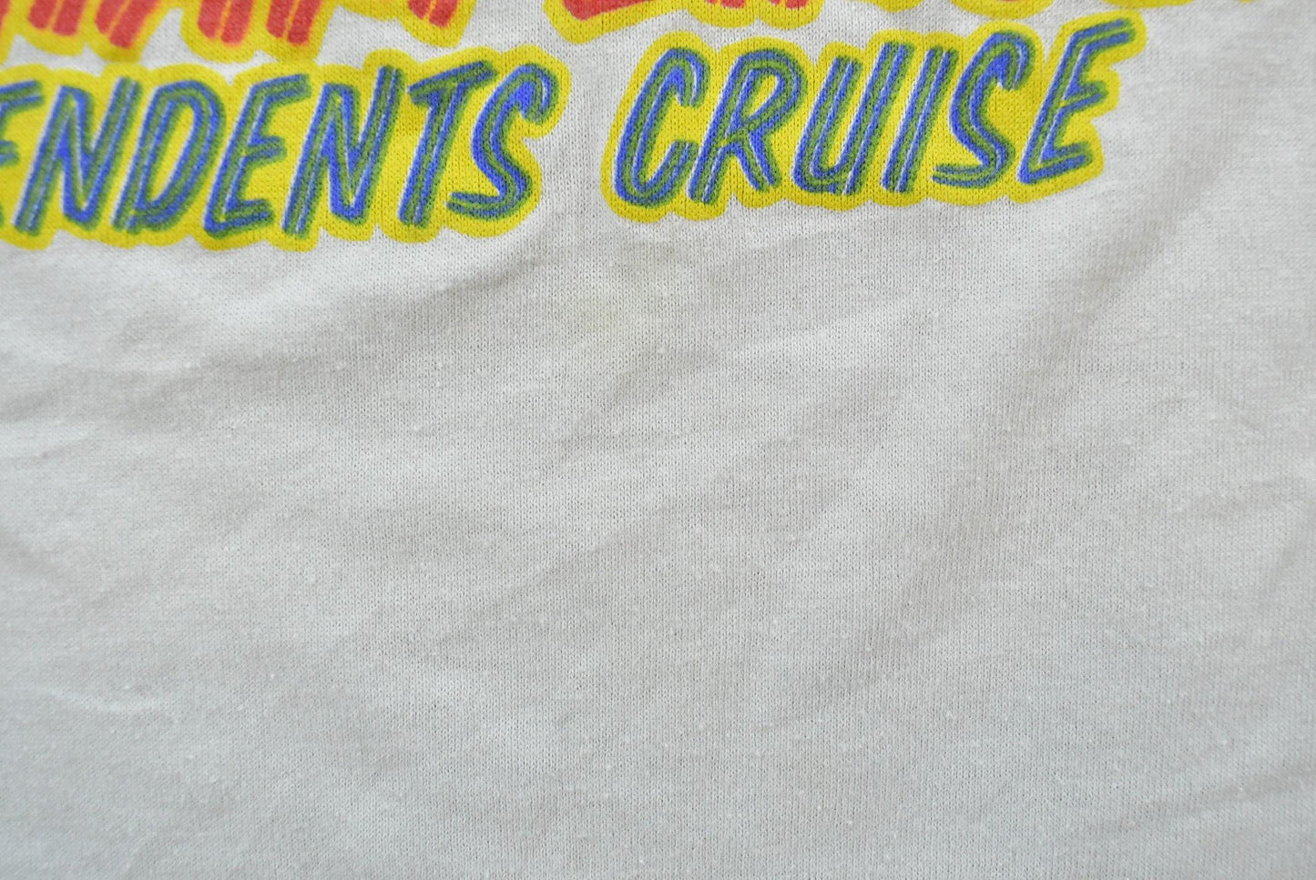 Vintage 1980s USS Abraham Lincoln CVN 72 American Flag Jets Military Souvenir T-Shirt Mens M