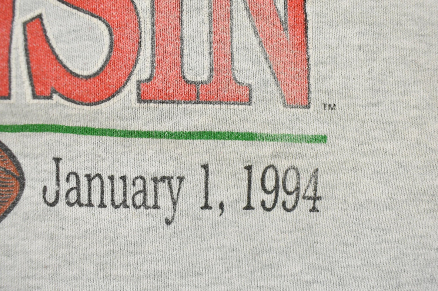 Vintage 1990s Wisconsin Badgers College Football Crewneck Sweatshirt Men's 2XL