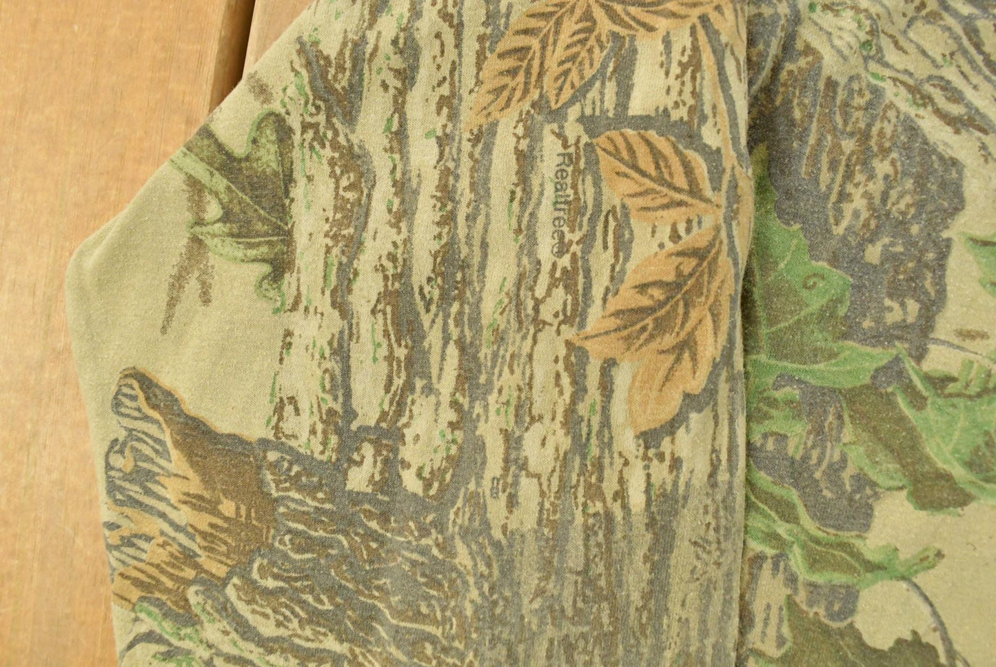 Vintage 1980s Tree Camo Long Sleeve T-Shirt Men's XL
