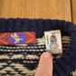 Vintage 1980s Canvasback Bay AOP Fighting Buck Wool Knit Crewneck Sweater Women's M
