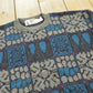 Vintage 1990s London Fog Abstract Knit Crewneck Sweater Men's M
