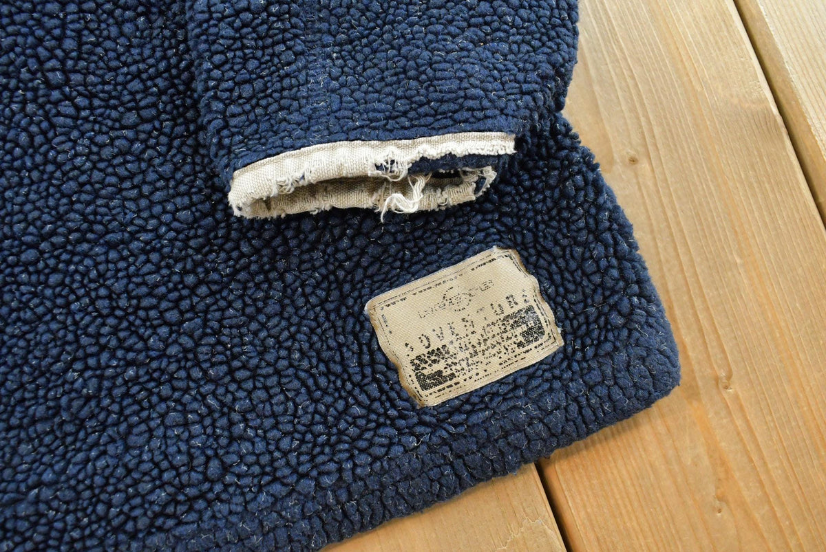 Vintage 1990s Roots Fleece Quarter Zip Sweatshirt Men's M