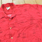 Vintage 1990s Cherokee Wakiki Wear Back Print Hawaiian Button Up Shirt Men's XL