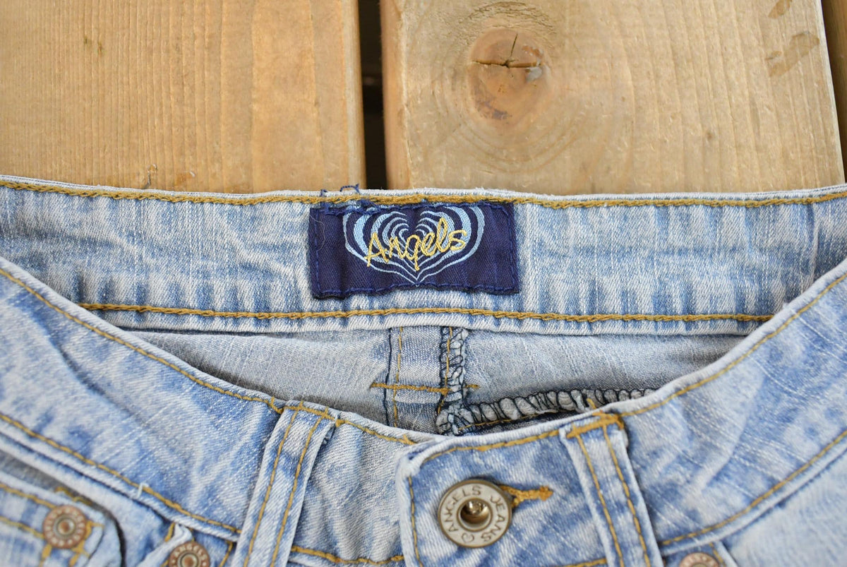 Vintage Y2K Angels Low Rise Flare Denim Jeans Women's 24 x 31.5