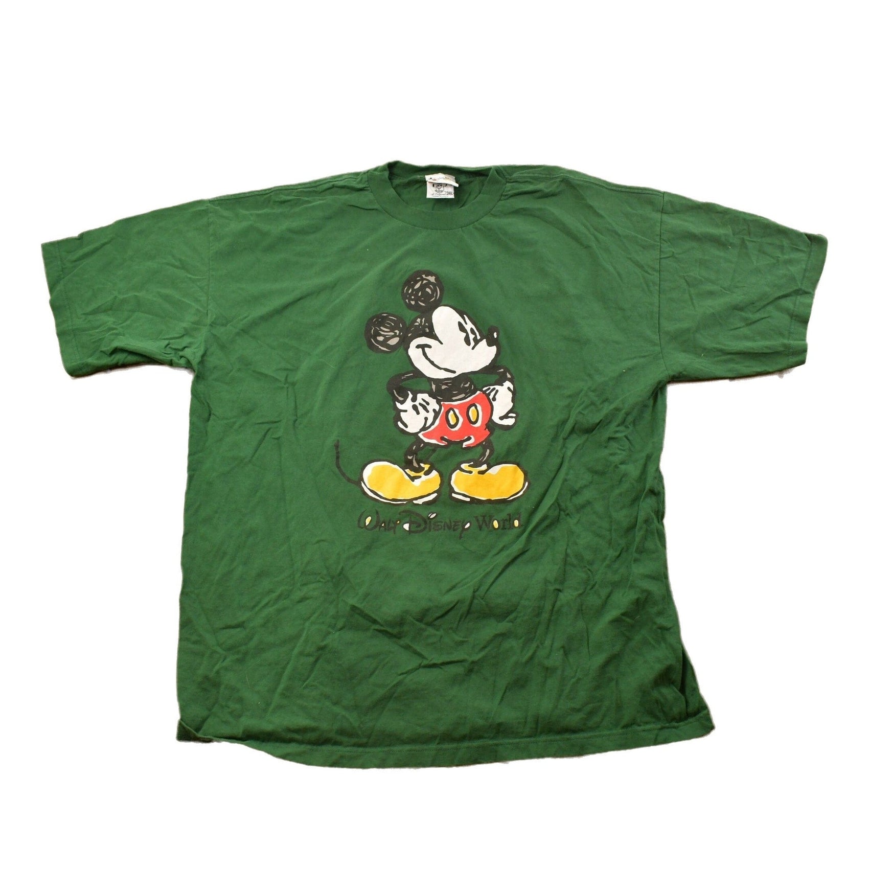 Vintage 1990s Micky Mouse Graphic T Shirt Men's 3XL