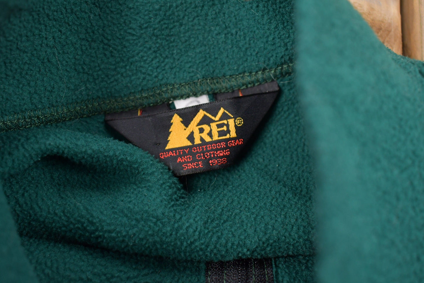 Vintage 1990s REI Quarter Zip Fleece Sweater Men's Large