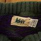 Vintage 1990s Rei Chunky Cable Knit Crewneck Sweater Men's M